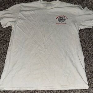Cream bubba Gump T-shirt, small barely visible stain on front